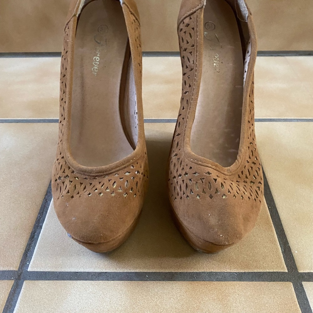 Brown Suede Women's Shoes
